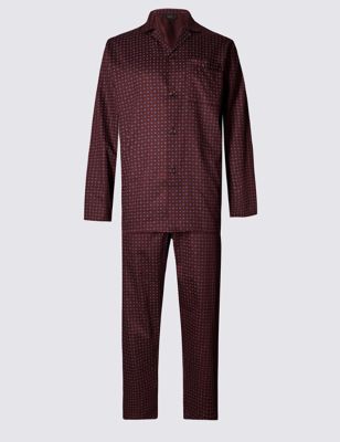 Pure Cotton Geometric Print Pyjamas